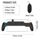 Nintendo Switch 2 Grip Standaard voor Ergonomisch Gamen Zwart afbeelding 4