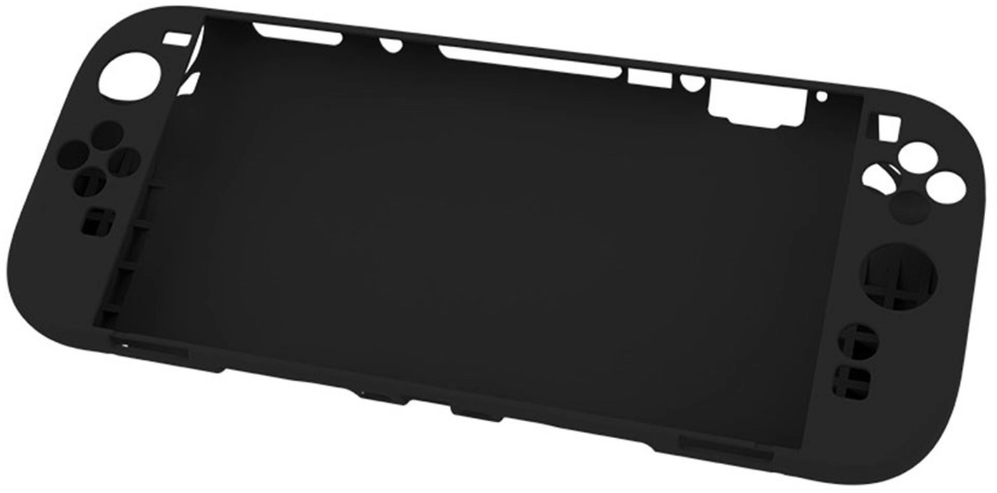 Nintendo Switch 2 Hoesje Siliconen Back Cover Case Zwart afbeelding 1