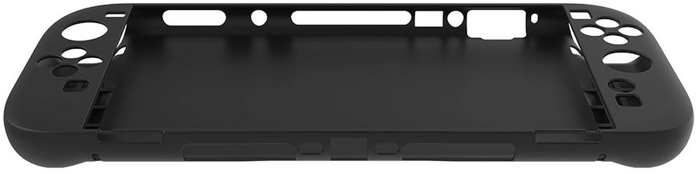 Nintendo Switch 2 Hoesje Siliconen Back Cover Case Zwart afbeelding 3