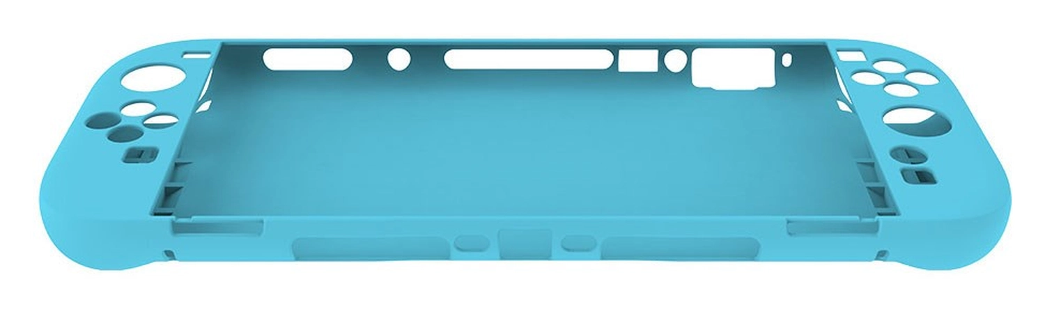 Nintendo Switch 2 Hoesje Siliconen Back Cover Case Blauw afbeelding 4