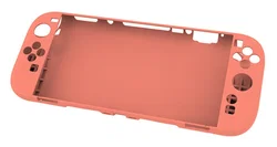 Nintendo Switch 2 Hoesje Siliconen Back Cover Case Oranje afbeelding