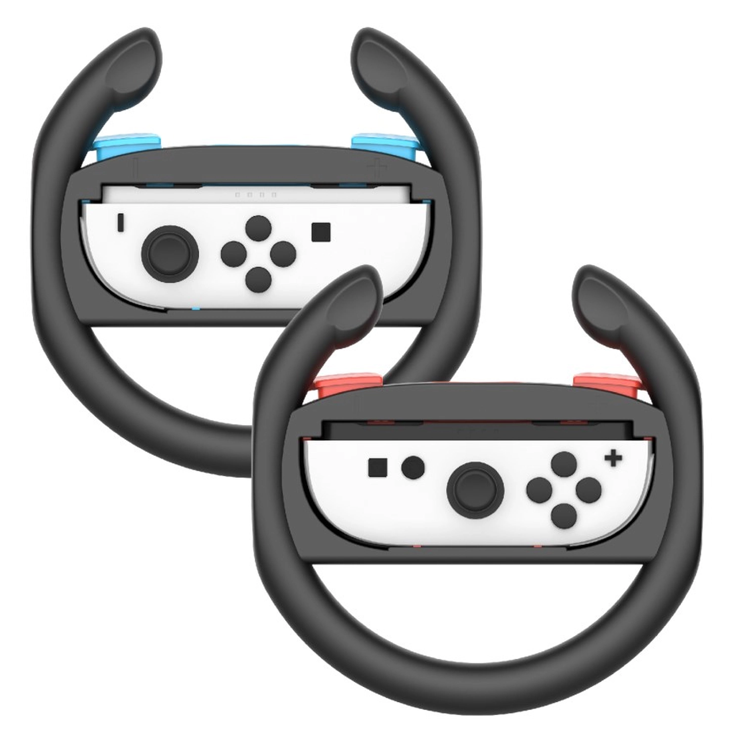 Stuurtjes voor Nintendo Switch 2 Joy-Cons - Stuurwiel Zwart (2-Pack) afbeelding 1