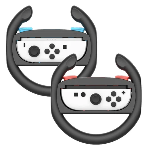 Stuurtjes voor Nintendo Switch 2 Joy-Cons - Stuurwiel Zwart (2-Pack) afbeelding 1