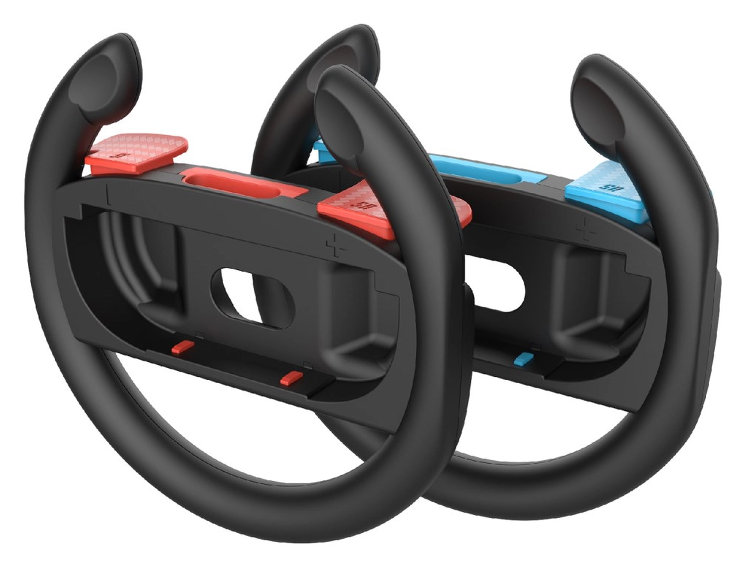 Stuurtjes voor Nintendo Switch 2 Joy-Cons - Stuurwiel Zwart (2-Pack) afbeelding 2