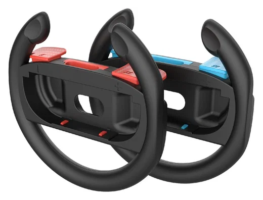 Stuurtjes voor Nintendo Switch 2 Joy-Cons - Stuurwiel Zwart (2-Pack) afbeelding 2
