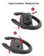 Stuurtjes voor Nintendo Switch 2 Joy-Cons - Stuurwiel Zwart (2-Pack) afbeelding 4