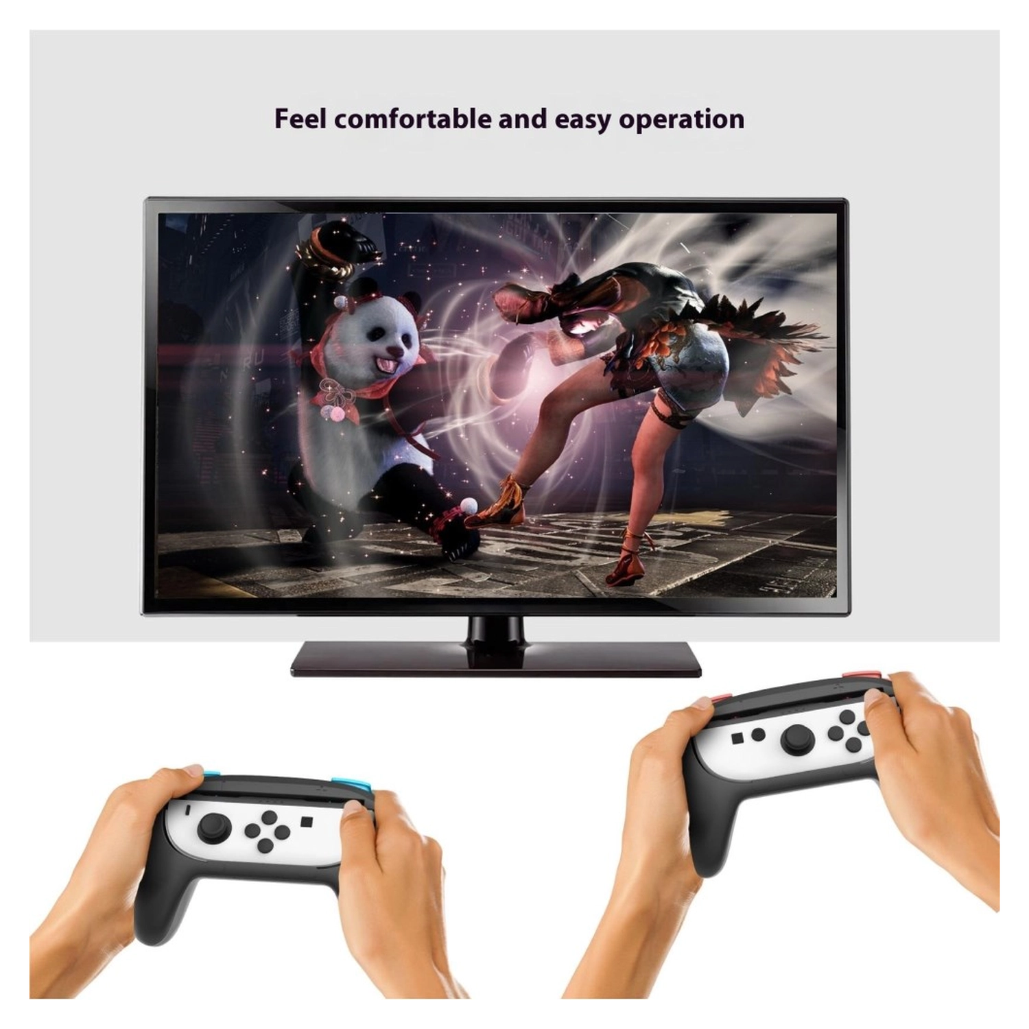 Nintendo Switch 2 Joy-Con Controller Grip 2-Pack (Rood/Blauw) afbeelding 3