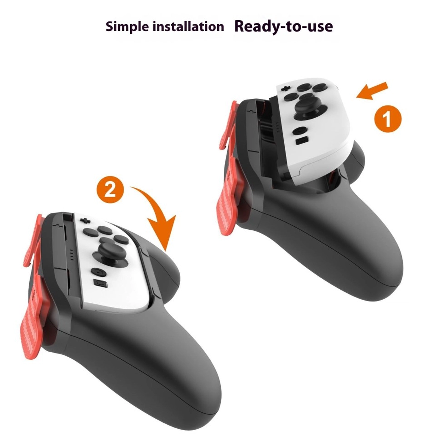 Nintendo Switch 2 Joy-Con Controller Grip 2-Pack (Rood/Blauw) afbeelding 4