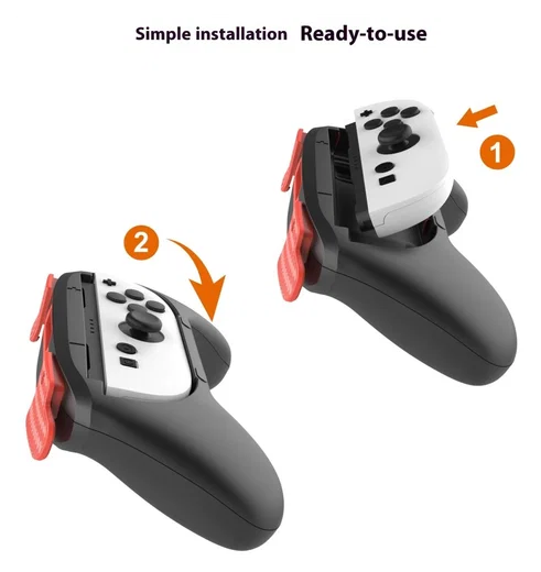 Nintendo Switch 2 Joy-Con Controller Grip 2-Pack (Rood/Blauw) afbeelding 4