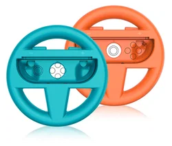 Nintendo Switch 2 Stuurtjes voor Joy-Cons - Stuurwiel Set Blauw/Oranje afbeelding
