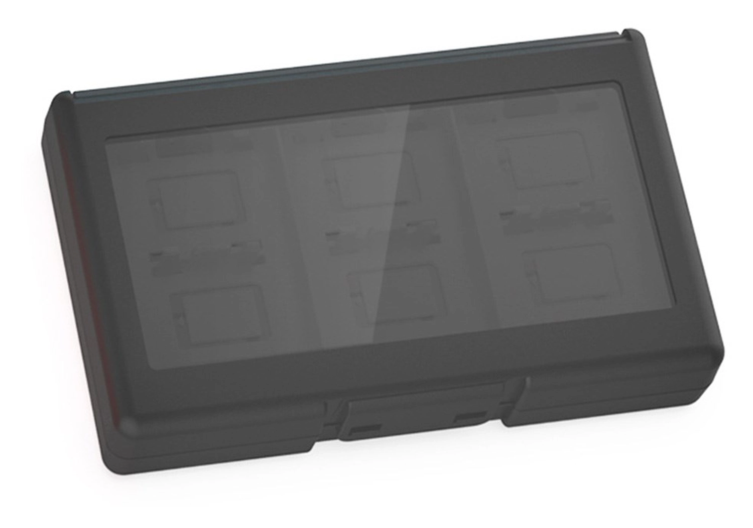 Nintendo Switch 2/Switch Game Card Case Organizer 24 Games/Geheugenkaarten Zwart afbeelding 2