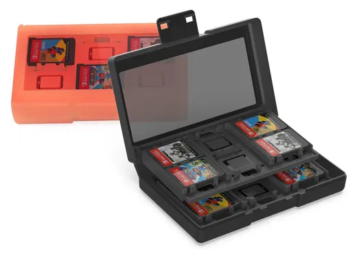Nintendo Switch 2/Switch Game Card Case Organizer 24 Games/Geheugenkaarten Zwart afbeelding 6