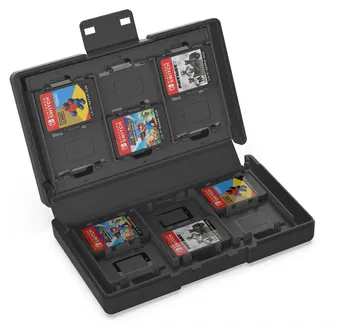 Nintendo Switch 2/Switch Game Card Case Organizer 24 Games/Geheugenkaarten Zwart