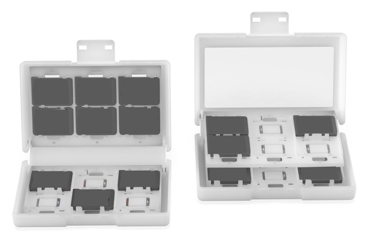 Nintendo Switch 2/Switch Game Card Case Organizer 24 Games/Geheugenkaarten Wit afbeelding 3