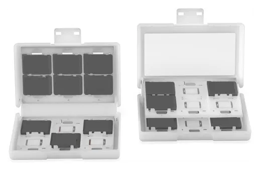 Nintendo Switch 2/Switch Game Card Case Organizer 24 Games/Geheugenkaarten Wit afbeelding 3