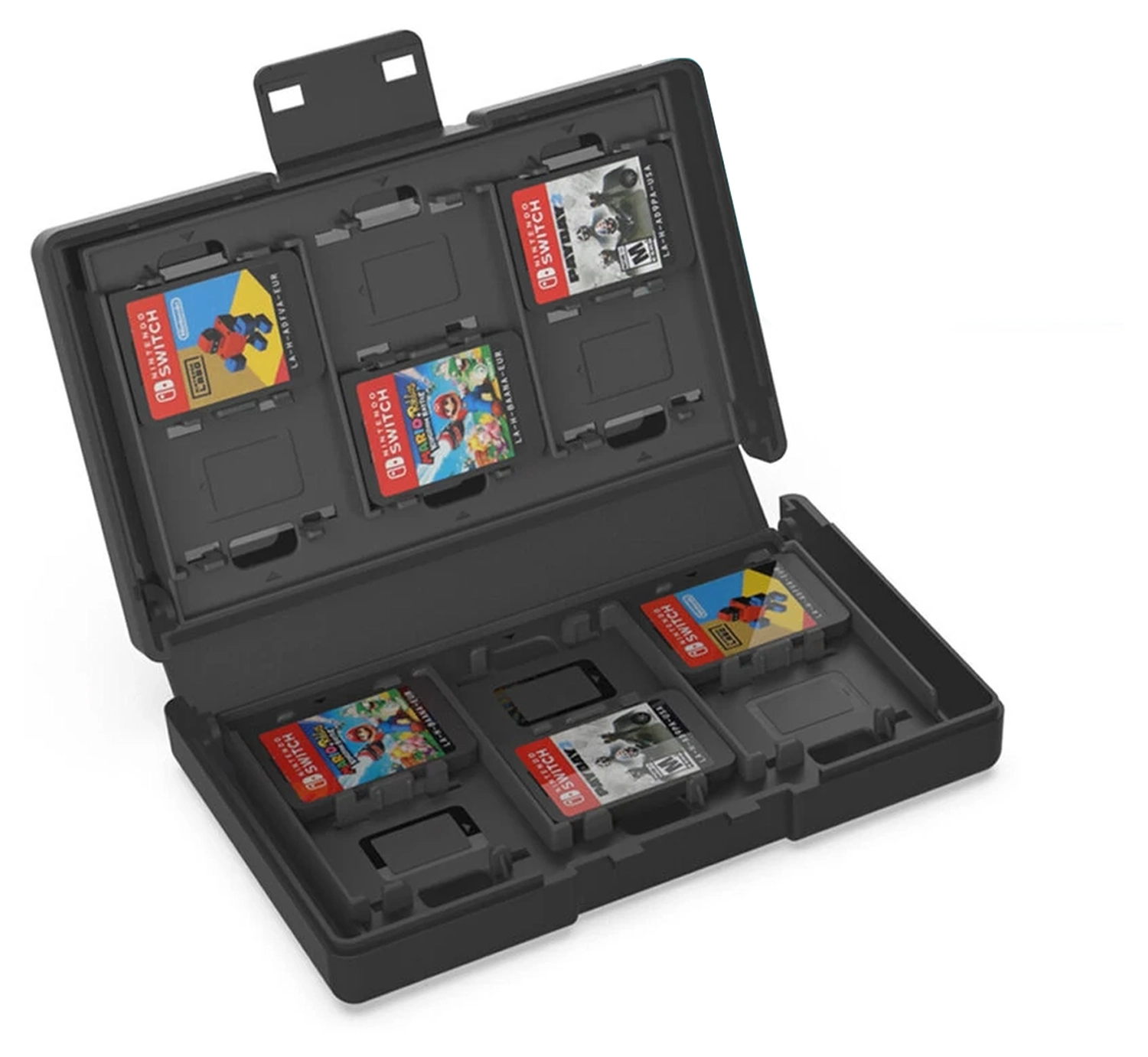 Nintendo Switch 2/Switch Game Card Case Organizer 24 Games/Geheugenkaarten Wit afbeelding 4