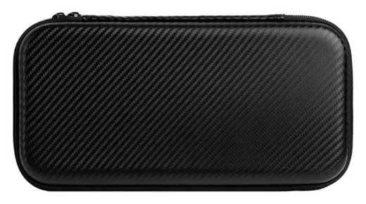 Nintendo Switch 2 Hoesje Opberghoes Carbon Fiber Travel Case Zwart afbeelding 1