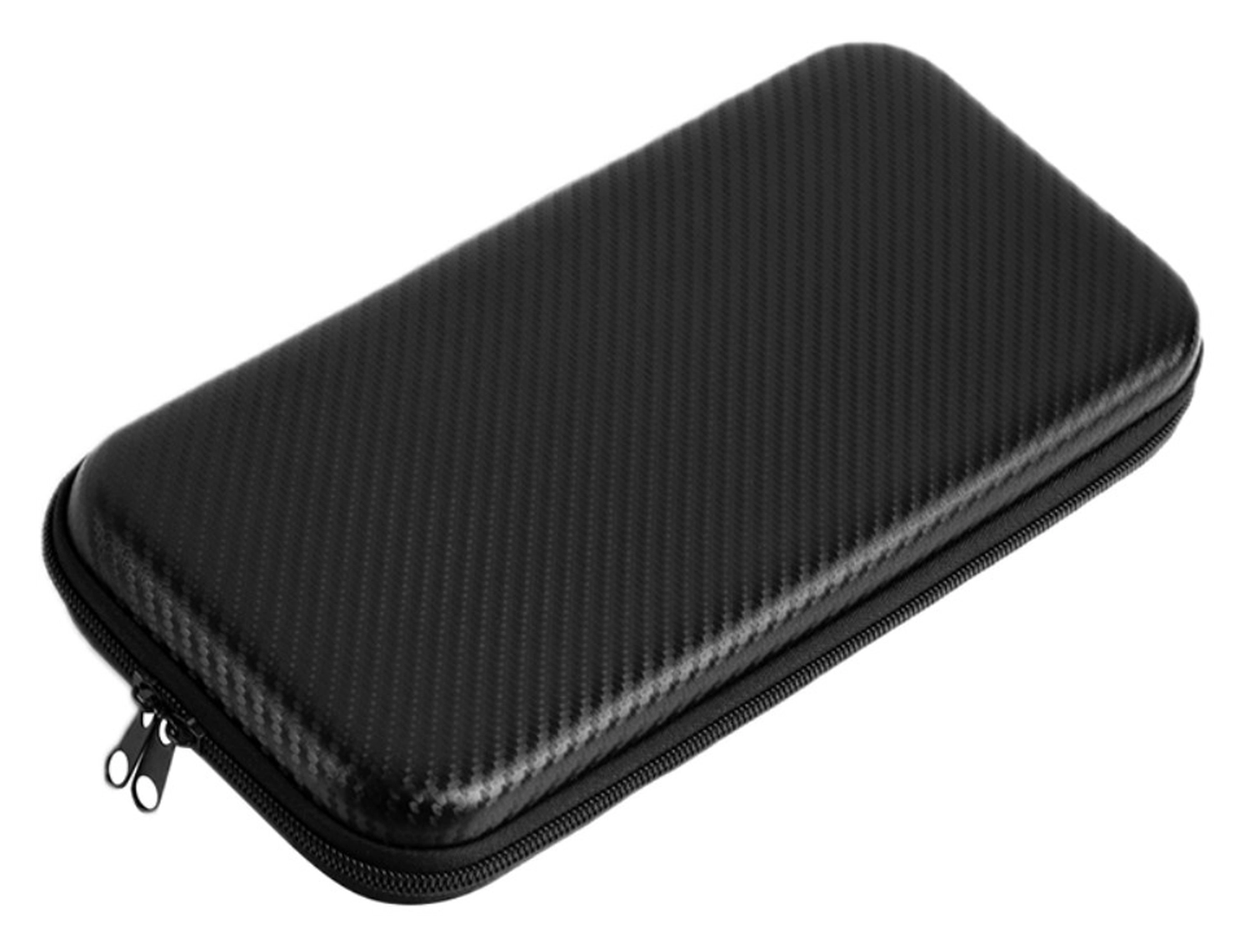 Nintendo Switch 2 Hoesje Opberghoes Carbon Fiber Travel Case Zwart afbeelding 2
