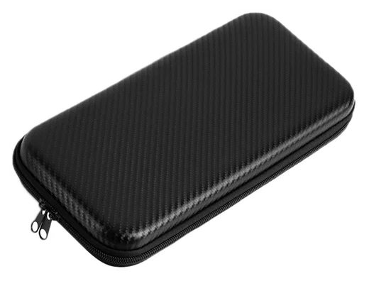 Nintendo Switch 2 Hoesje Opberghoes Carbon Fiber Travel Case Zwart afbeelding 2