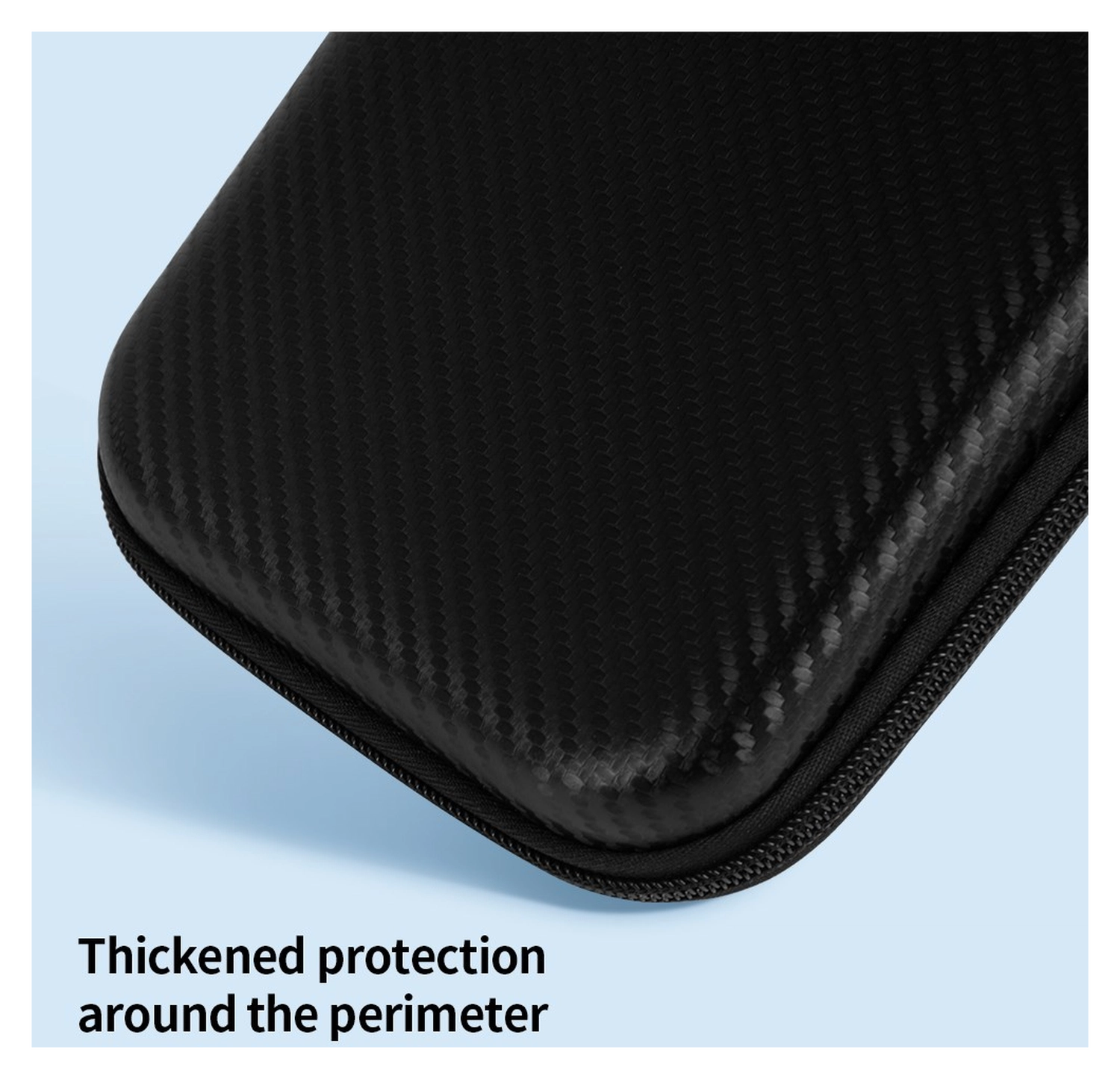 Nintendo Switch 2 Hoesje Opberghoes Carbon Fiber Travel Case Zwart afbeelding 7
