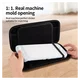 Nintendo Switch 2 Hoesje Opberghoes Carbon Fiber Travel Case Zwart afbeelding 6