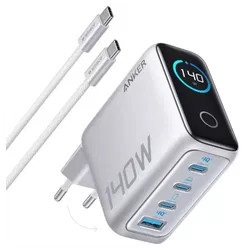 Anker Zolo (140W) USB-C Oplader GaN Snellader voor MacBook/Laptop Zilver afbeelding