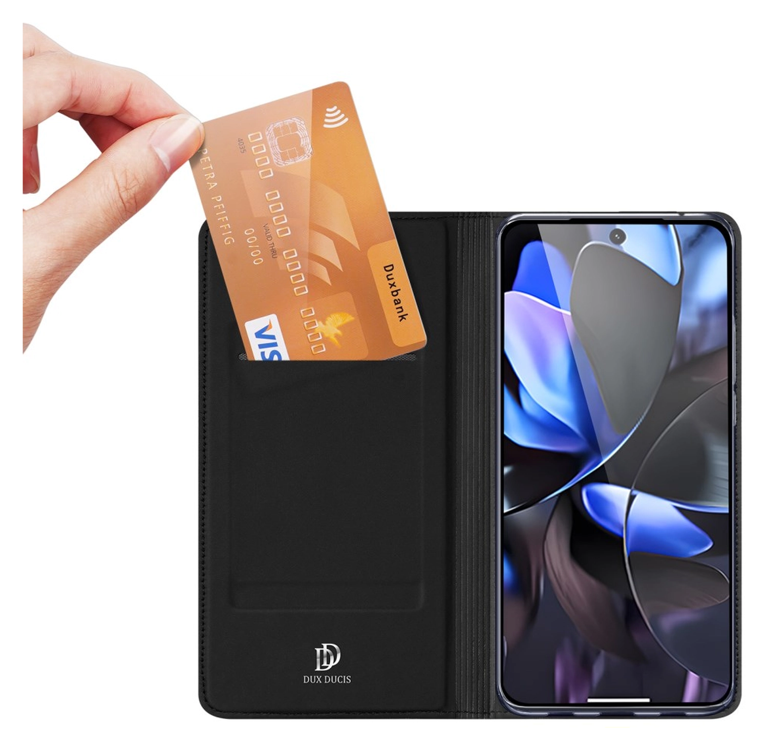 Dux Ducis Skin Pro Google Pixel 10 / 10 Pro Hoesje Portemonnee Book Case Zwart afbeelding 2