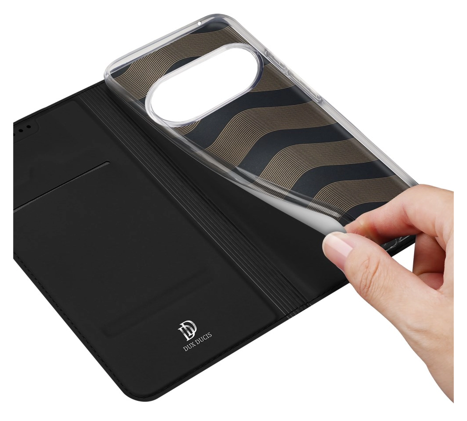 Dux Ducis Skin Pro Google Pixel 10 / 10 Pro Hoesje Portemonnee Book Case Zwart afbeelding 8