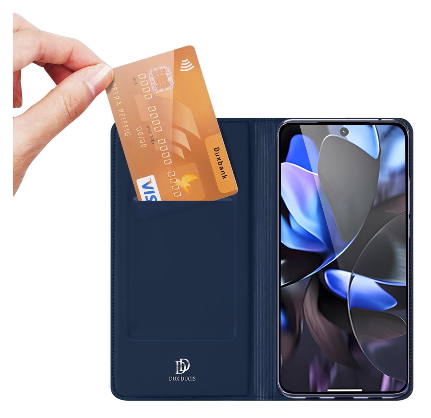 Dux Ducis Skin Pro Google Pixel 10 Pro XL Hoesje Portemonnee Book Case Blauw afbeelding 2