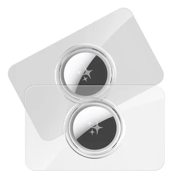 Dux Ducis AirTag Kaarthouder voor Portemonnee / Pasjeshouder Transparant 2-Pack