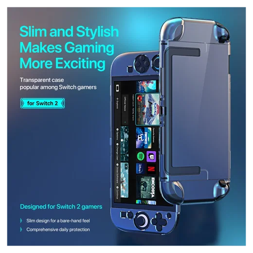 Dux Ducis Clear Case Nintendo Switch 2 Hoesje Afneembare Joy-Con Transparant afbeelding 3