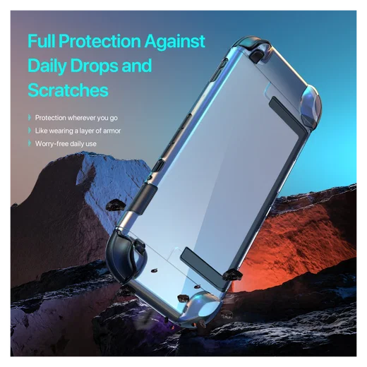 Dux Ducis Clear Case Nintendo Switch 2 Hoesje Afneembare Joy-Con Transparant afbeelding 6