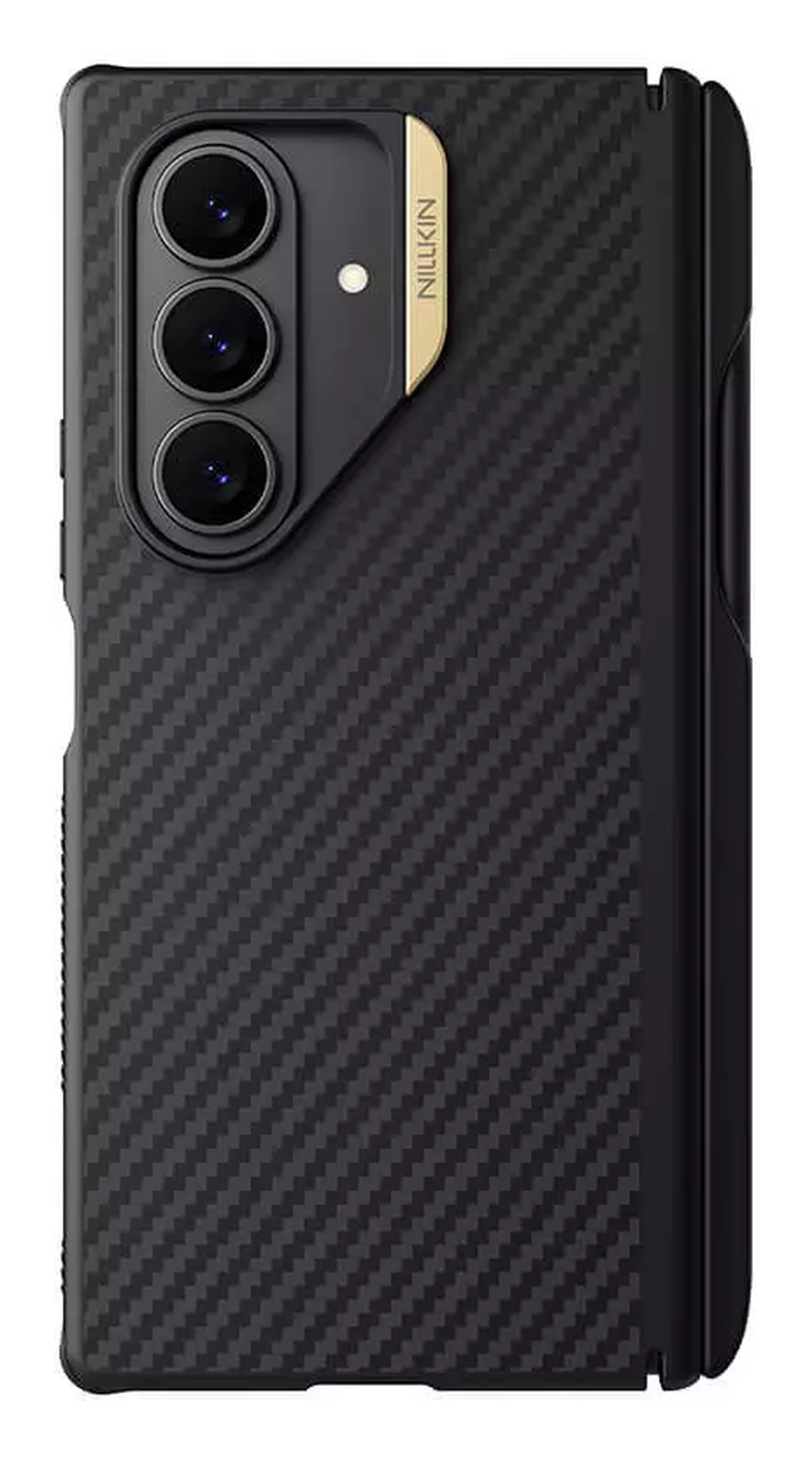 Nillkin Synthetic Fiber Pro Samsung Galaxy Z Fold 7 Hoesje met Pen MagSafe Zwart afbeelding 1