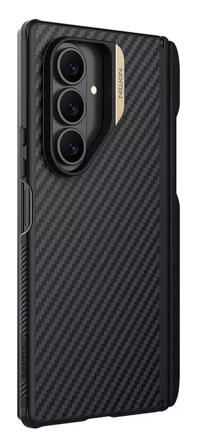 Nillkin Synthetic Fiber Pro Samsung Galaxy Z Fold 7 Hoesje met Pen MagSafe Zwart afbeelding 2