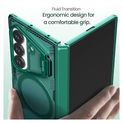 Nillkin IceBlade Prop Samsung Galaxy Z Fold 7 Hoesje MagSafe Back Cover Zwart afbeelding 3