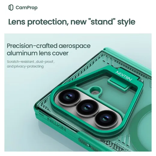 Nillkin IceBlade Prop Samsung Galaxy Z Fold 7 Hoesje MagSafe Back Cover Zwart afbeelding 6