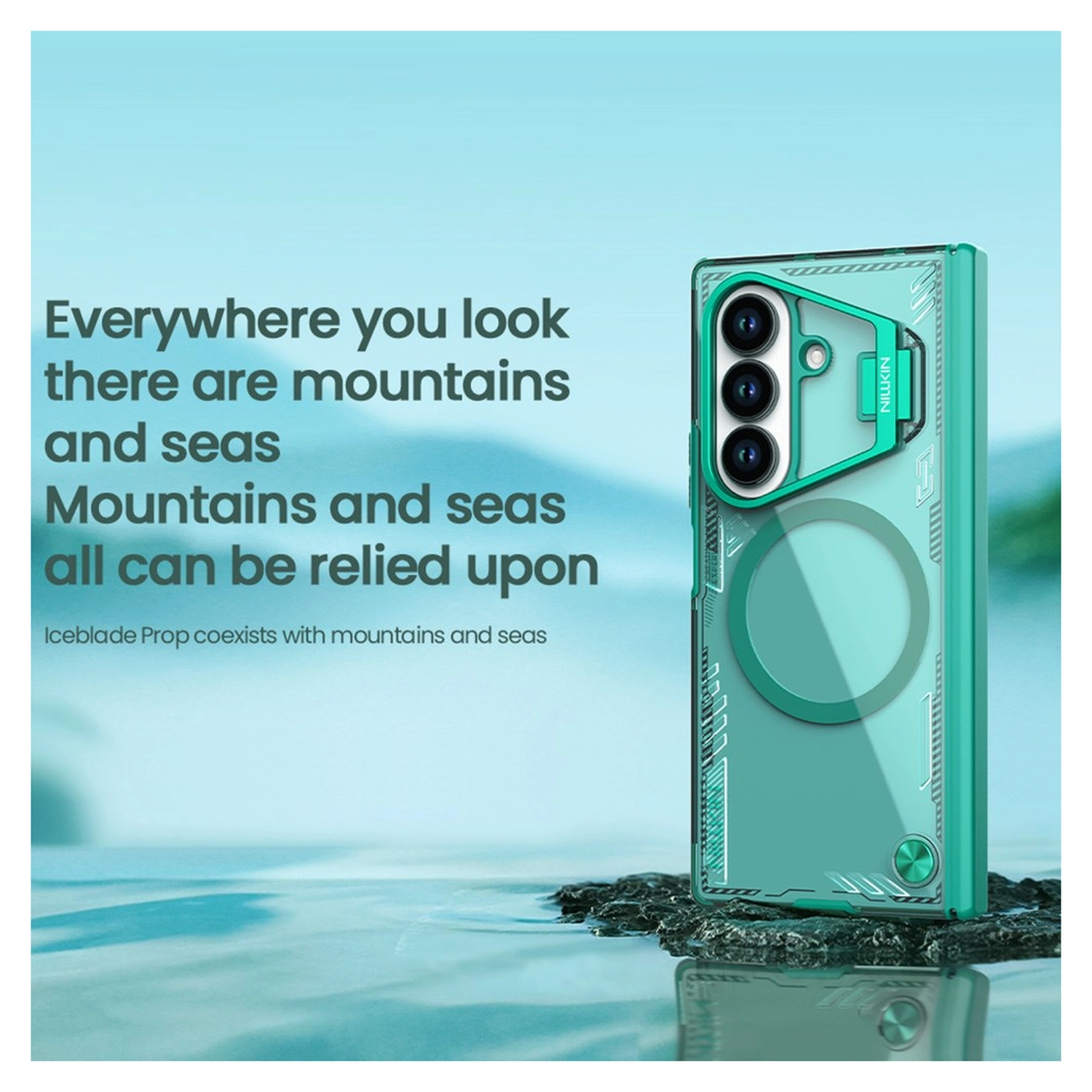 Nillkin IceBlade Prop Samsung Galaxy Z Fold 7 Hoesje MagSafe Back Cover Zwart afbeelding 7