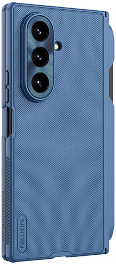 Nillkin Super Frosted Shield Samsung Z Fold 7 Hoesje MagSafe Pen Edition Blauw afbeelding 2