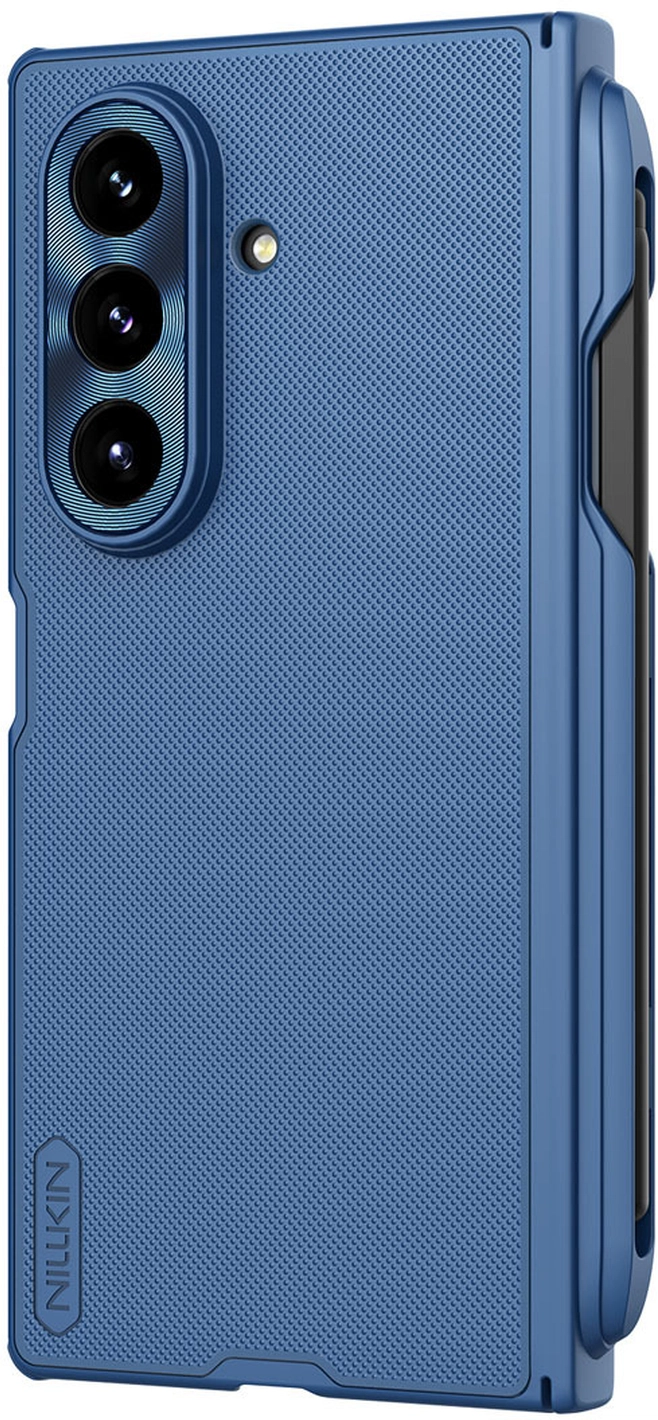 Nillkin Super Frosted Shield Samsung Z Fold 7 Hoesje MagSafe Pen Edition Blauw afbeelding 3