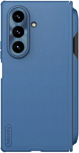Nillkin Super Frosted Shield Samsung Z Fold 7 Hoesje MagSafe Pen Edition Blauw afbeelding 4