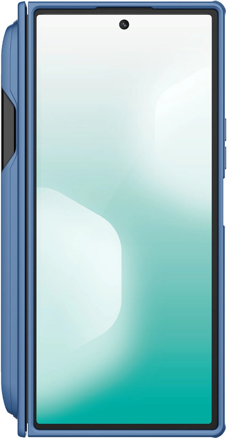 Nillkin Super Frosted Shield Samsung Z Fold 7 Hoesje MagSafe Pen Edition Blauw afbeelding 5