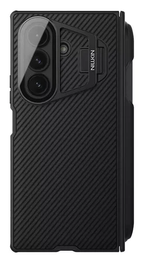 Nillkin CamShield Prop Samsung Z Fold 7 Hoesje MagSafe S-Pen Back Cover Zwart afbeelding 11