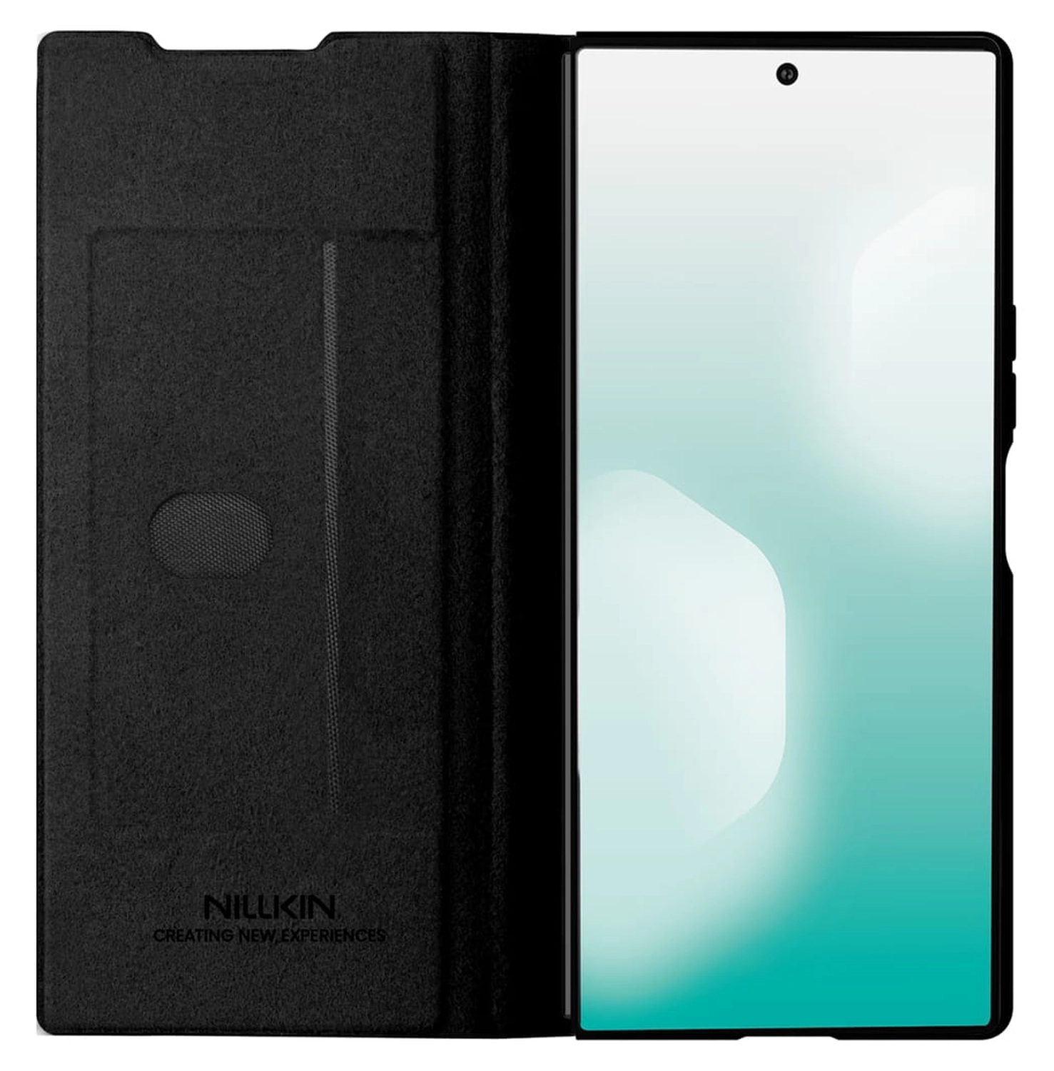 Nillkin Qin Leather Samsung Galaxy Z Fold 7 Hoesje Book Case Pen Edition Zwart afbeelding 2