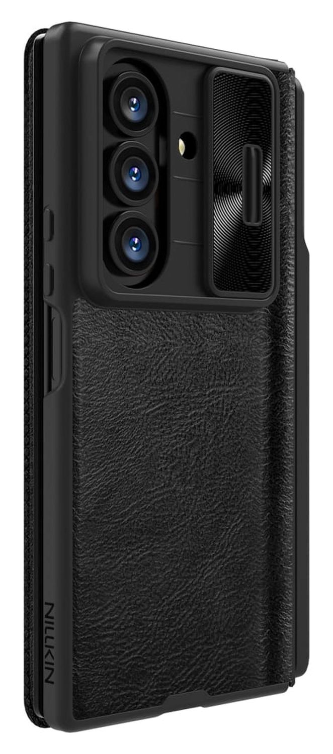 Nillkin Qin Leather Samsung Galaxy Z Fold 7 Hoesje Book Case Pen Edition Zwart afbeelding 5