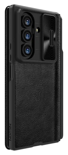 Nillkin Qin Leather Samsung Galaxy Z Fold 7 Hoesje Book Case Pen Edition Zwart afbeelding 5