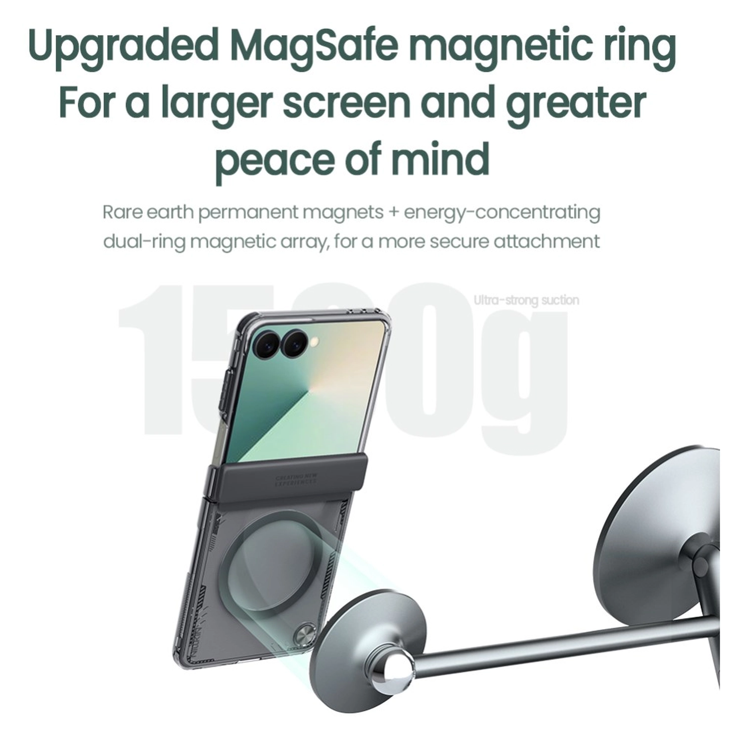 Nillkin IceBlade Prop Samsung Galaxy Z Flip 7 Hoesje MagSafe Back Cover Zwart afbeelding 4