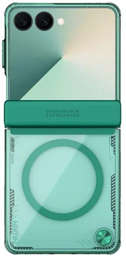 Nillkin IceBlade Prop Samsung Galaxy Z Flip 7 Hoesje MagSafe Back Cover Groen afbeelding 1