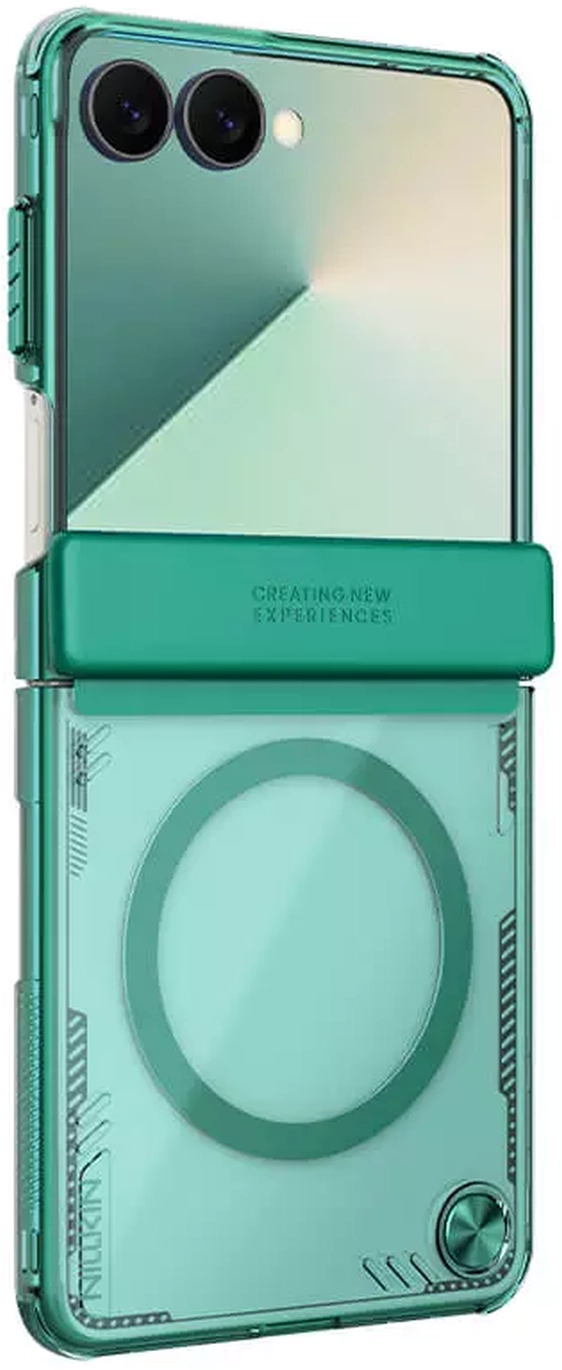 Nillkin IceBlade Prop Samsung Galaxy Z Flip 7 Hoesje MagSafe Back Cover Groen afbeelding 2