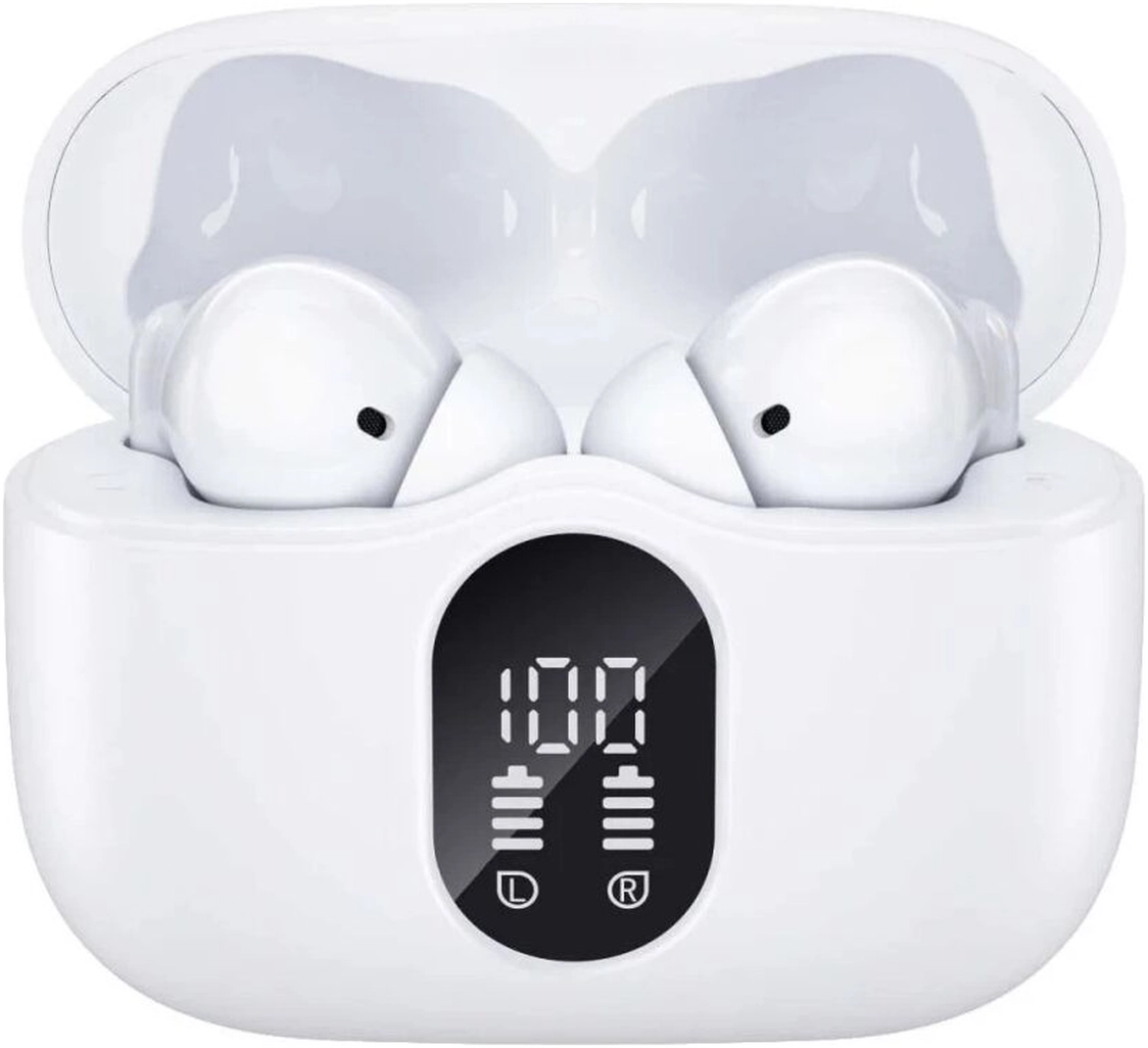Duo Pack SBG Draadloze Oordopjes met Bluetooth Noise Cancelling Wit afbeelding 12