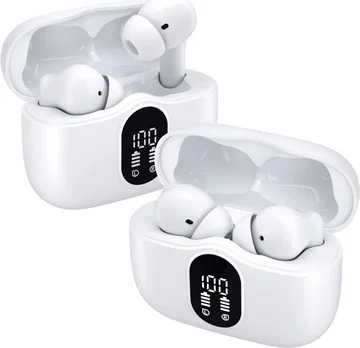 Duo Pack SBG Draadloze Oordopjes met Bluetooth Noise Cancelling Wit